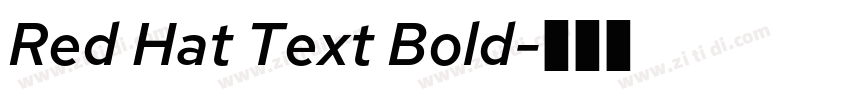 Red Hat Text Bold字体转换